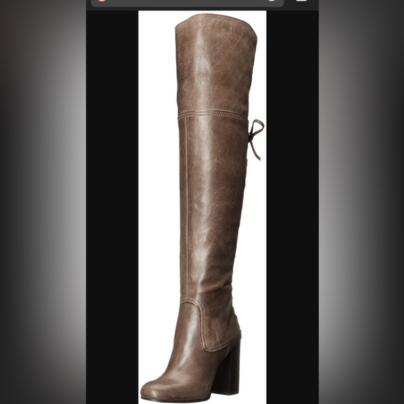 Vince Camuto Tolla leather over the knee lace up back with side zipper size 6.5 - Picture 5 of 15